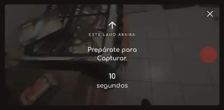 Cuenta regresiva de 10 segundos antes de que empiece la grabación
